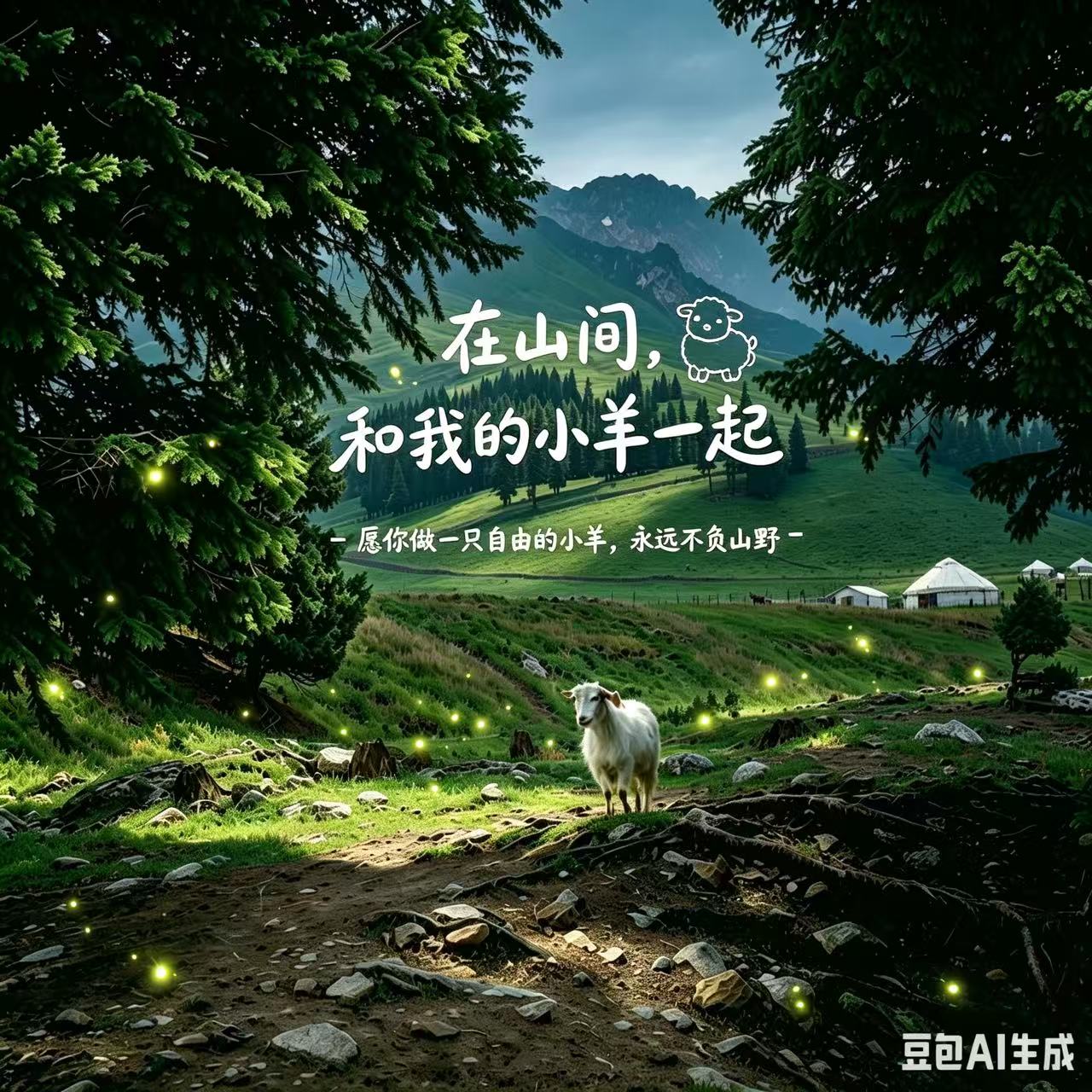 在山间，和我的小羊一起 - script cover