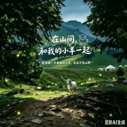 在山间，和我的小羊一起｜作品封面